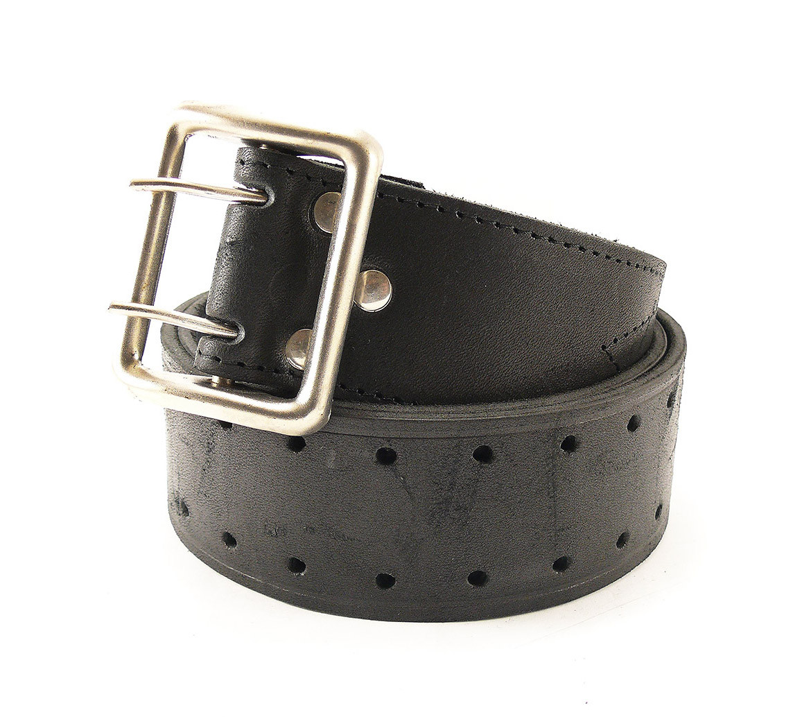 Ремень офицерский кожаный черный